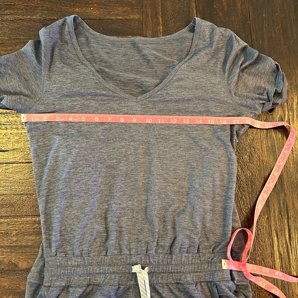 Vuori All Day V-Neck Jumpsuit - Charcoal Heather - Picture 9 of 13